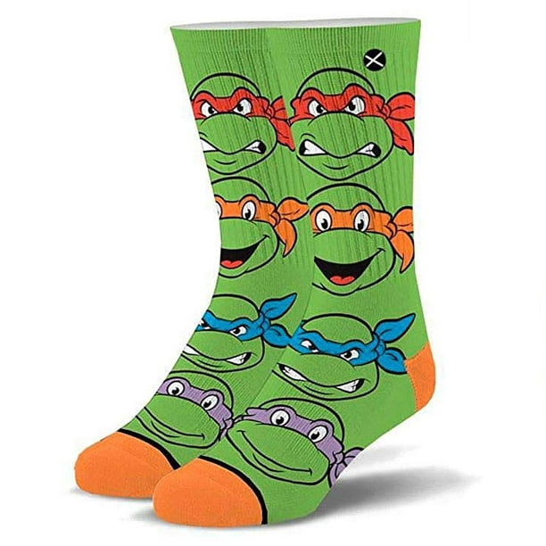 Nickelodeon Spongebob or Teenage Ninja Turtles Non Slip Slipper Socks 6-8 1/2 